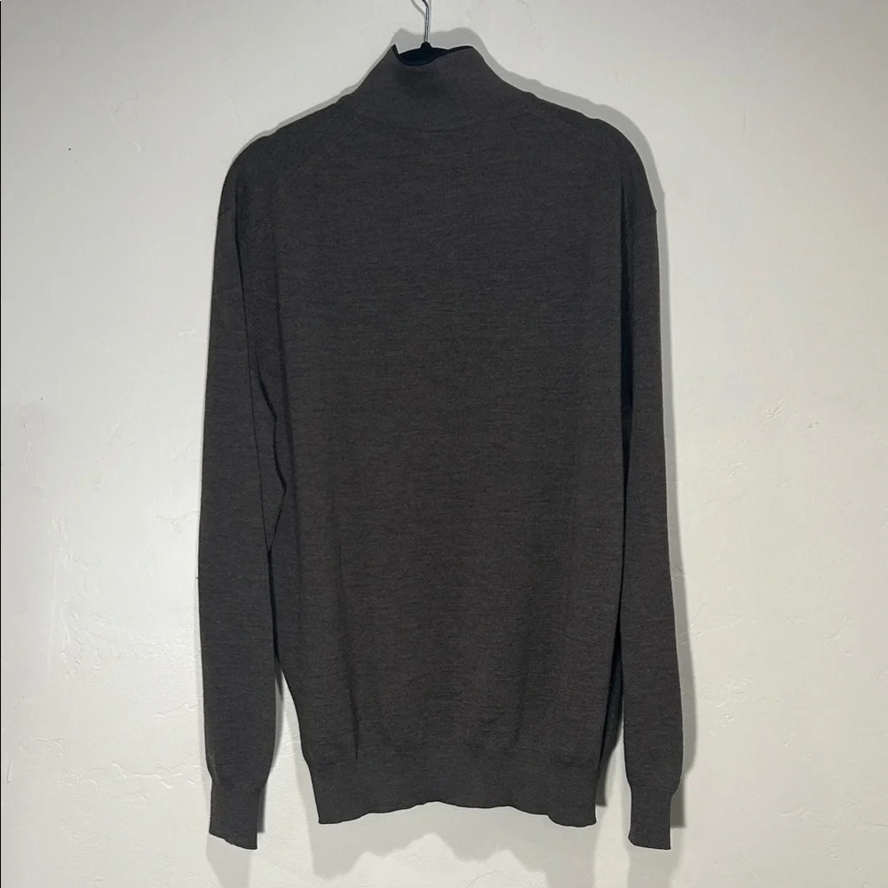 Men's Zegna Wool Brown Sweater L/XL - Picture 8 of 13